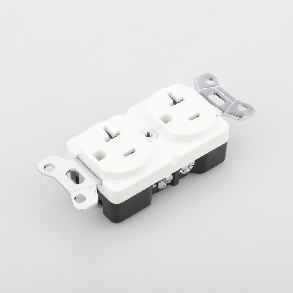 Hi-End Beryllium copper Gold plated Rhodium plated AC 20A Power Receptacle Wall Outlet Power Distributor: rhodium plated