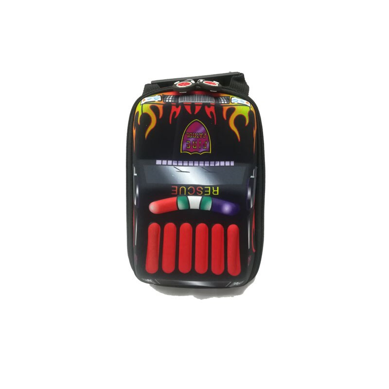 Enfants 3D voiture sacs EVA sac à dos stéréo Cool garçon sac à dos cartable enfants mains à l'extérieur porte Snack bonbons jouet stockage 2-6 ans: black