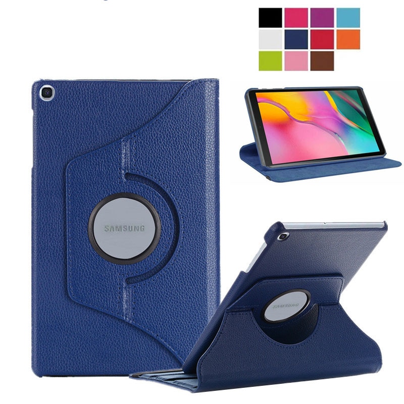 360 Graden Draaiende Pu Leather Case Voor Samsung Galaxy Tab Een 10.1 Sm T510 T515, flip Stand Smart Tablet Cover Shell