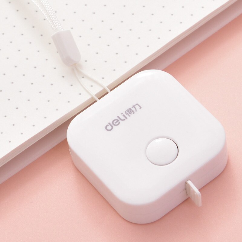 Macaroon Candy Color Leather Measuring Tape Ruler 1.5m*7mm Ruler Mm/ Inch Box Portable Office & School Drafting Supplies