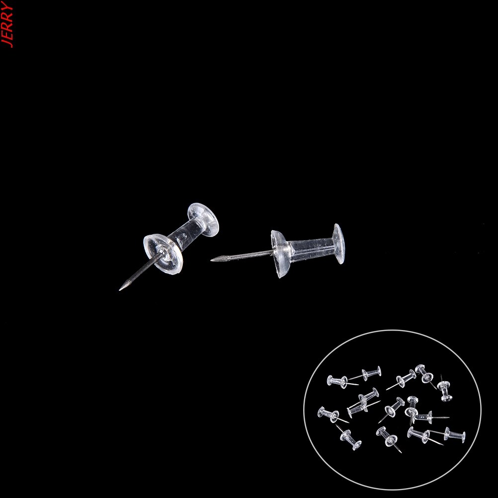 0.8cm 40 Plastic Tack Thumbtack Classification Making Thumb Tack Cork Board Office School Stationery