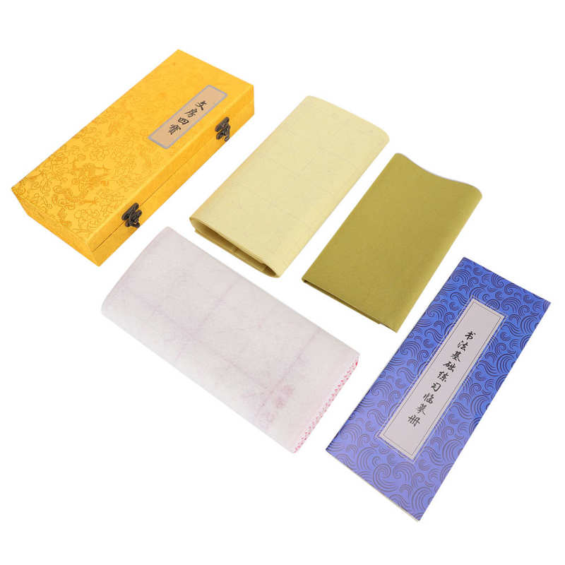 Chinese Calligraphy Practice Set Inkstone Brush Pen Water Writing Practice Copy Book