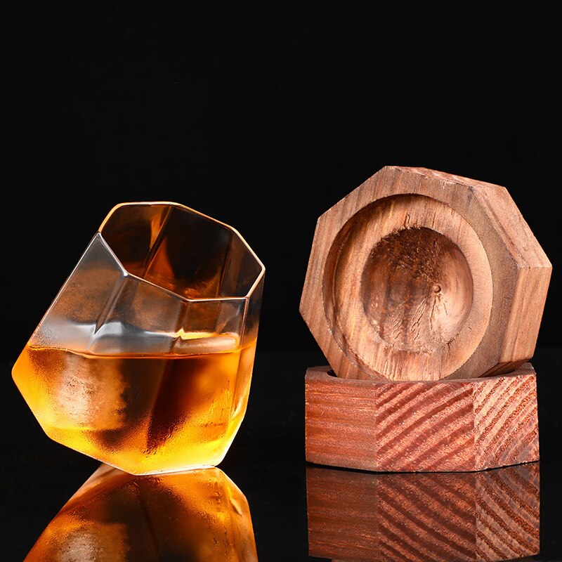 340/525ml Crystal whisky Beer Glass Cup Wide Belly Whiskey Glass Drinking Tumbler Cocktail Wine Glass Vaso Nmd Whisky Brandy Cup