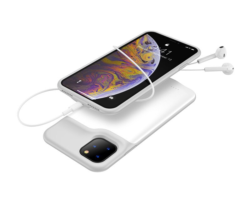 10000 mah powerbankhoes voor iphone 11 pro, batterijladerhoes voor iphone 11 pro max powerbank, oplaadhoes  i11