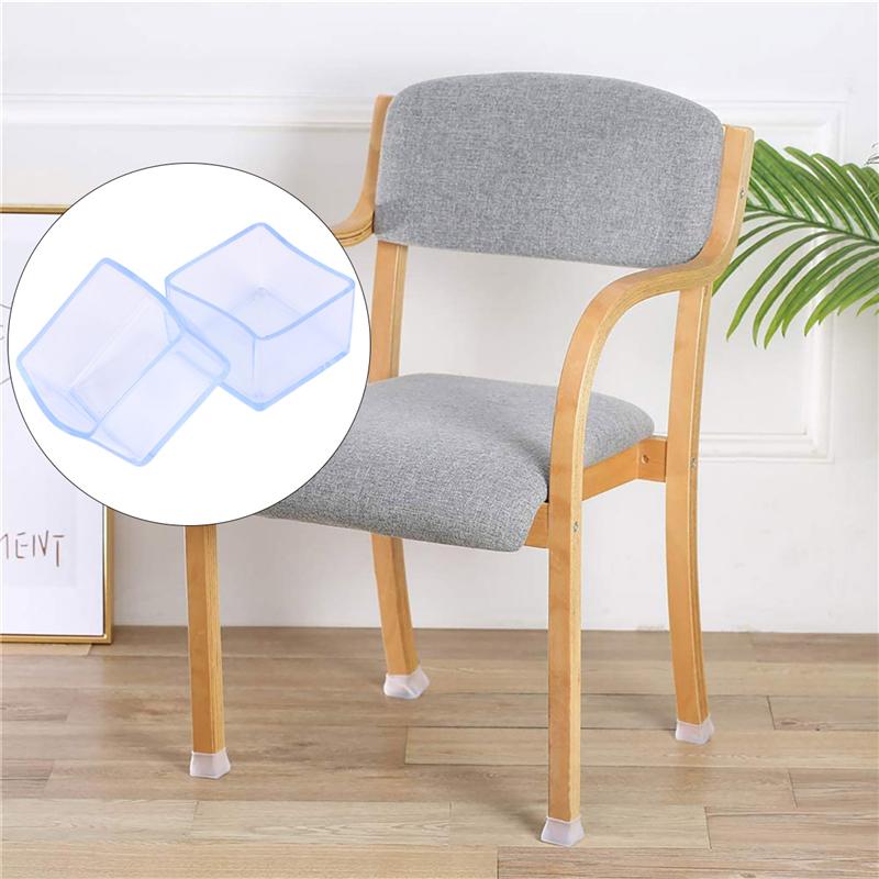 40Pcs Desk Legs Protective Cover Chair Leg Caps Floor Protector Furniture Foot Covers Foot Table Leg Mat For Home Office Shop