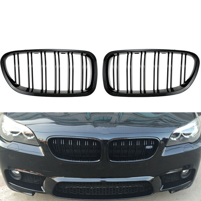 Grill Grille Gloss Black Nier Sport Voor Bmw F10 F18 F02 F11 M5 10-15 Dual Slat