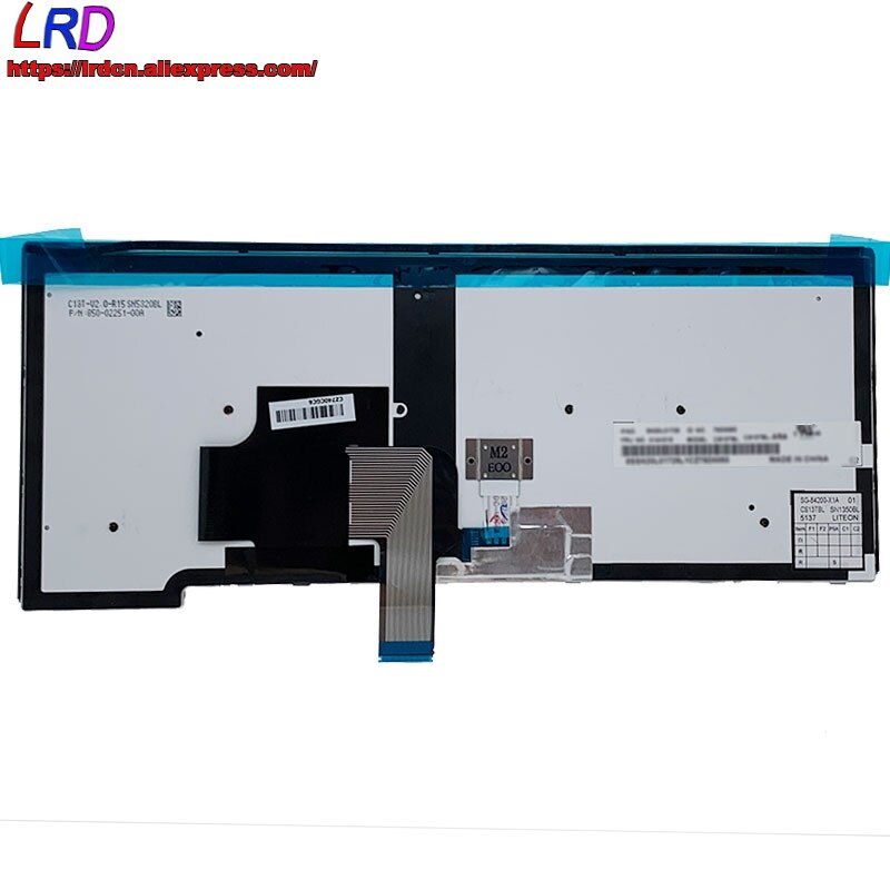 Originalt ru russisk bakgrunnsbelyst tastatur til lenovo thinkpad  t431s t440 t450 t460 t440s t450s t440p laptop 01 ax 333 med lys