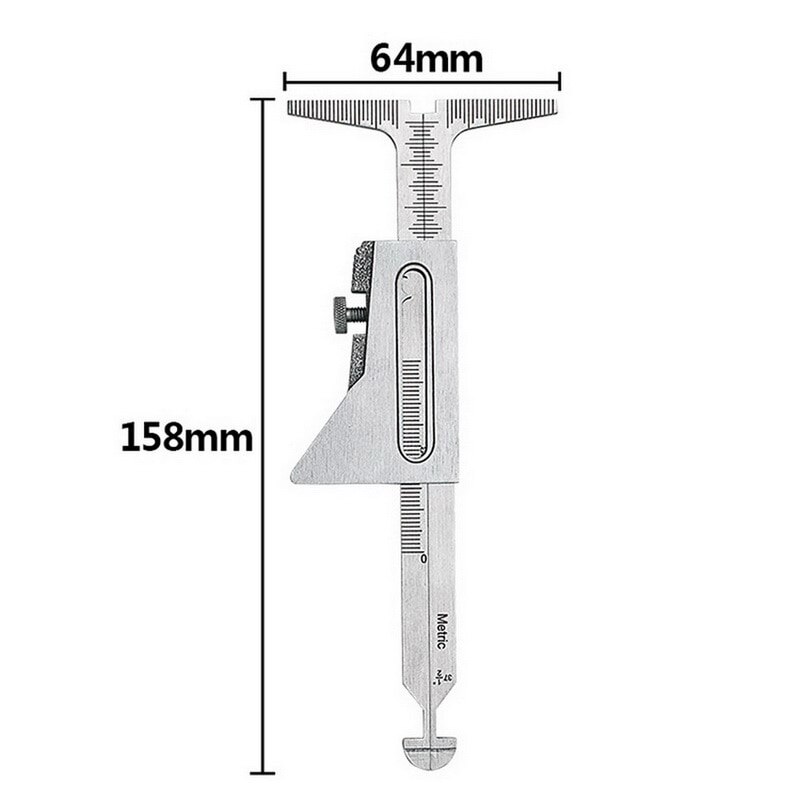 Stainless Steel Welding Gauge HI-LO Welding Pipe Gauge Weld Level Inspection Gage Metric Standard For Measurement Tool