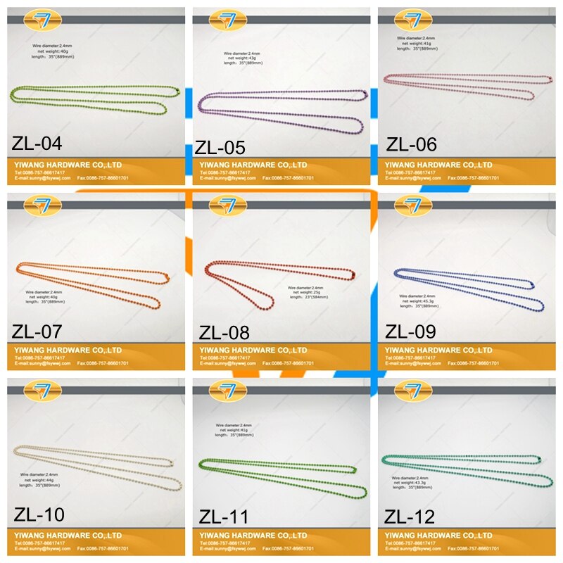 ventes bien suspendus chaîne collier chaîne coloré livre chaîne décorative boule perle chaîne 10 pièces/paquet