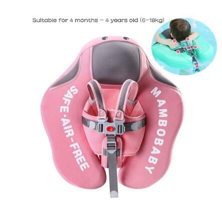 Enfant natation anneau sécurité Non-gonflable flotteur couché infantile enfants natation piscine accessoires cercle bain jouets flotteur natation formateur: upgrade pink