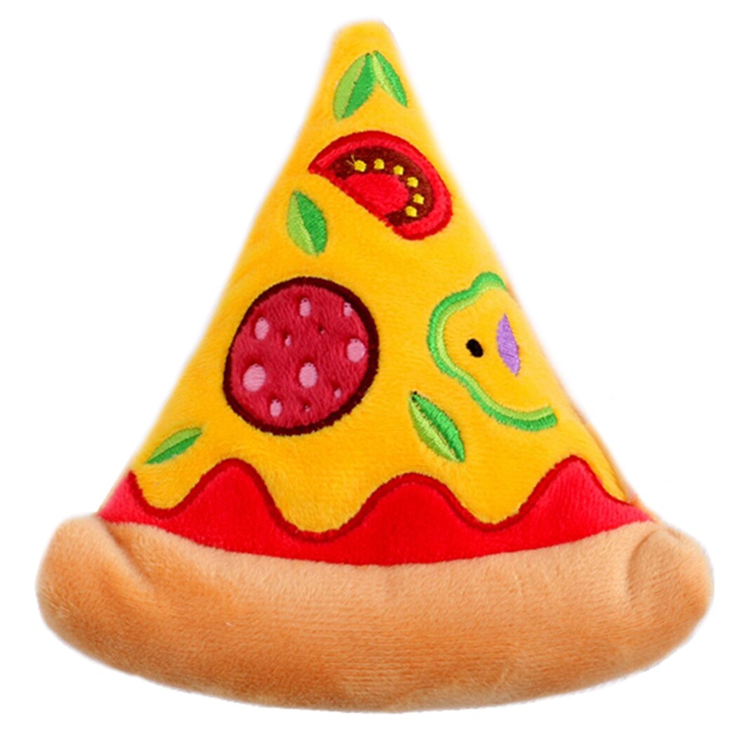 1 stk sødt kæledyr plys legetøj øl flaske kop kæledyr knirkende legetøj kæledyr bid legetøj hund bid legetøj simulering sjovt legetøj til kæledyr: Pizza