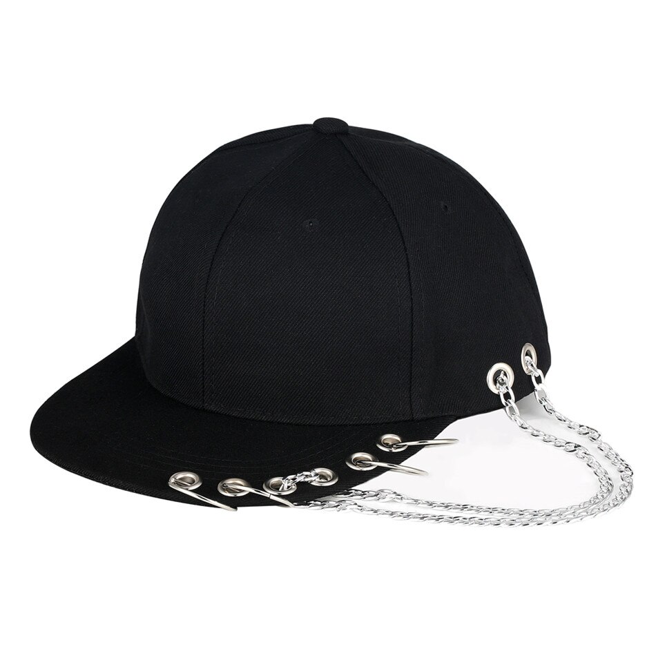 Metal punk hiphop petten coole zwarte pop rock accessoire hoeden: A