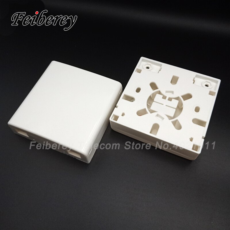 5 Pcs Ftth Terminal Box Met 10 Sc Adapter 86-Type Pvc Junction Box Wall Mount Desktop Terminal Panel glasvezel Beëindiging Doos