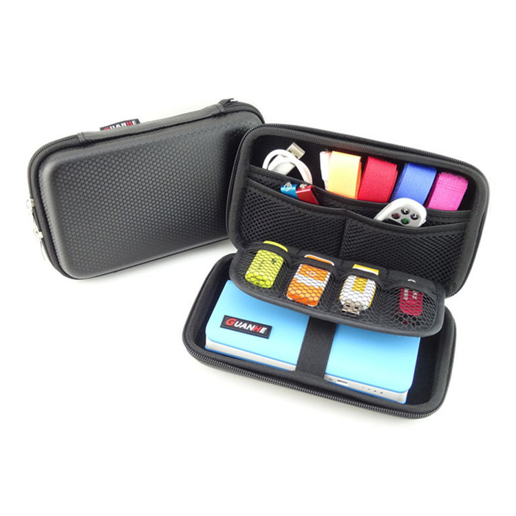 Original 2,5 zoll EVA Festplatte Fall Mobile Power Box Für U Festplatte Sd-karte Karte Kopfhörer Datenkabel USB-Stick 3DS Tasche: Black