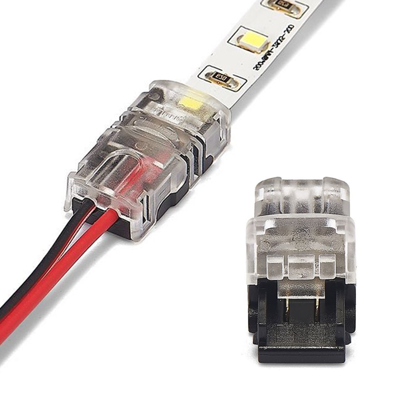 5Pcs Led Connector 2pin Led Strip Connector Voor Rgb 2835 3528 5050 Led Strip Wire/Strip strip Kabel Connector Set