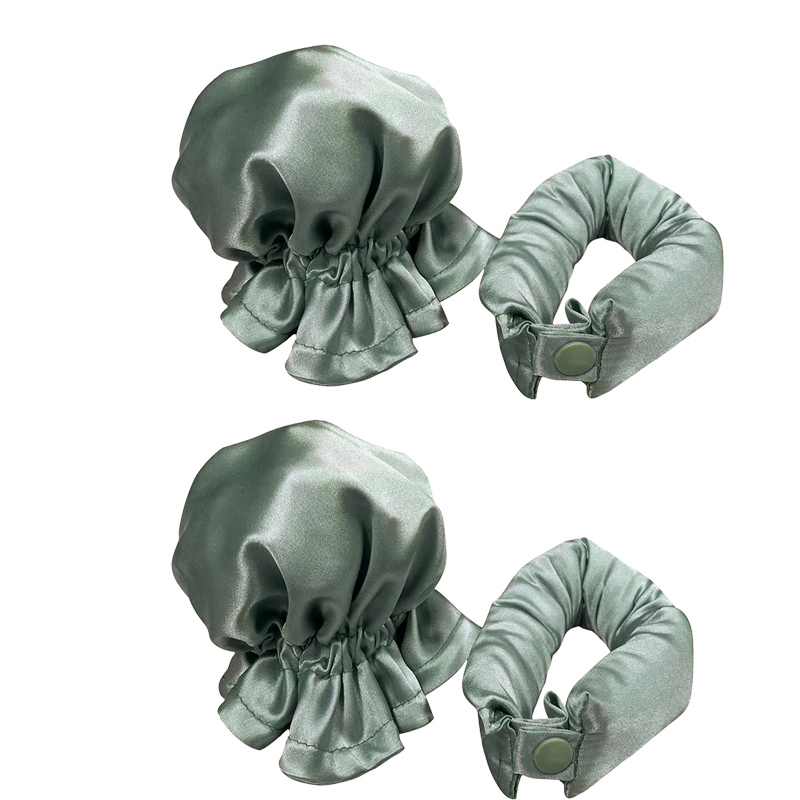 Heatless Hair Curlers No Heat Curly Hair Products Soft Hair Rollers Lazy Hair Rollers Sleeping Silk Curls Hair Styling Tools: Silver