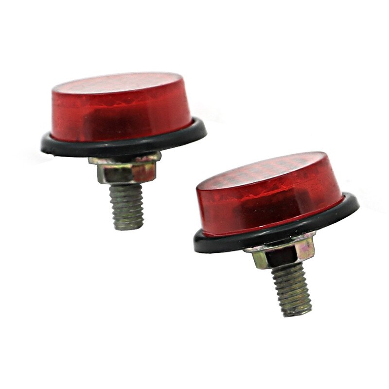 2pcs 6MM Rectangle Reflector Reflective placard pads Warning Safety Plate Stickers sign RV ATV Quad Motorcycle Dirt Bike Scooter