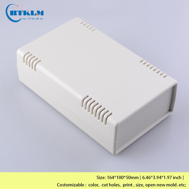 Caja de instrumentos de plástico para proyectos de plástico, caja de plástico abs para proyectos de bricolaje, caja de conexiones para electrónica, 160x100x51mm, 1 unidad