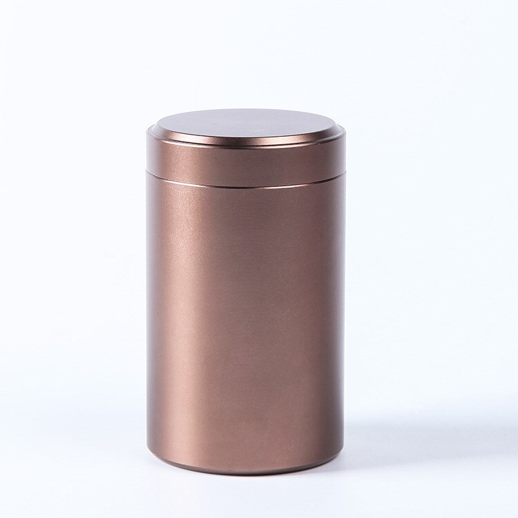 Lata sellada de Metal de aluminio anodizado multifuncional, Color sólido, portátil, paquete de té de viaje, producto práctico para el hogar