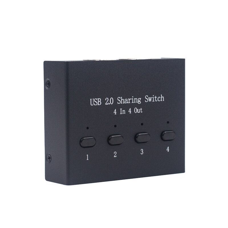 4 port usb switch box enhet 4 in 4 out dator delning mus tangentbord skrivare enhet dela 4 usb enheter