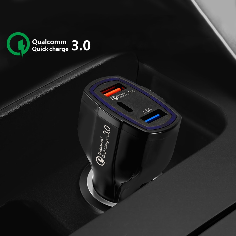 Quick Charge 3,0 Auto Ladegerät 5V 3.5A QC3.0 Turbo Schnelle Lade Auto-ladegerät Dual USB Auto Handy ladegerät Für SAMSUNG XIAOMI