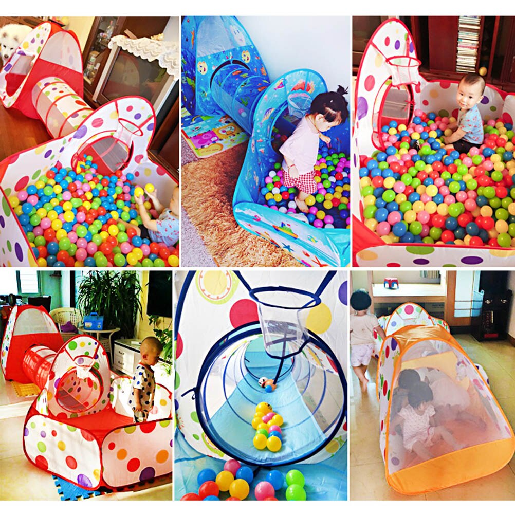 3 sztuk/zestaw namiot robić gry dla dzieci indeksowania tunel i basen z piłeczkami namiot zabawkowy domek dla dzieci indeksowania morski piłka namiot zabawkowy