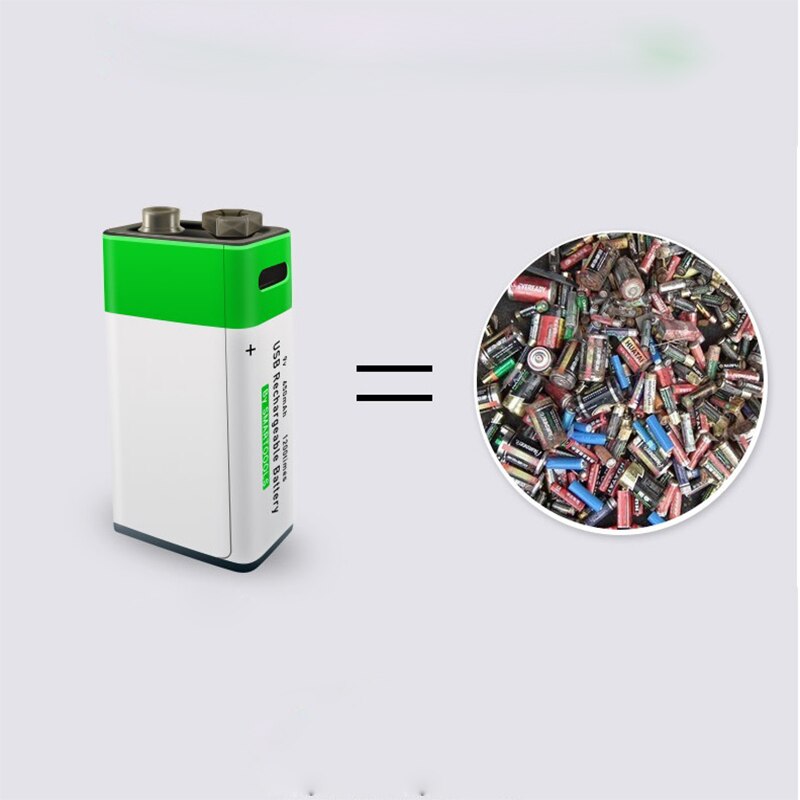 9V 650mAh li-ion Rechargeable battery Micro USB Batteries 9 v lithium for Multimeter Microphone Toy Remote Control KTV use