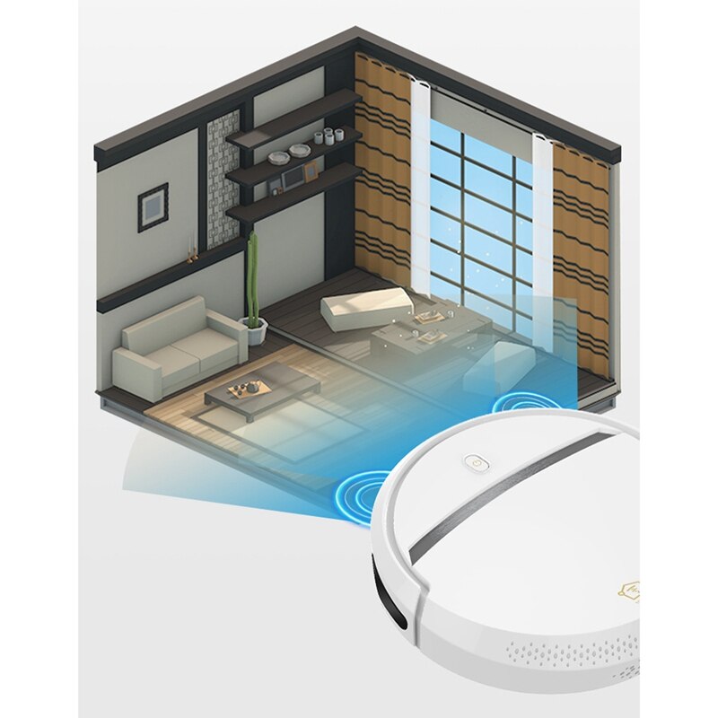 Robot Smart Cleaning Sweeper 1500Mah 3 in 1 Contact to Start Vacuum Cleaner for Home Wireless Sweeping for Home