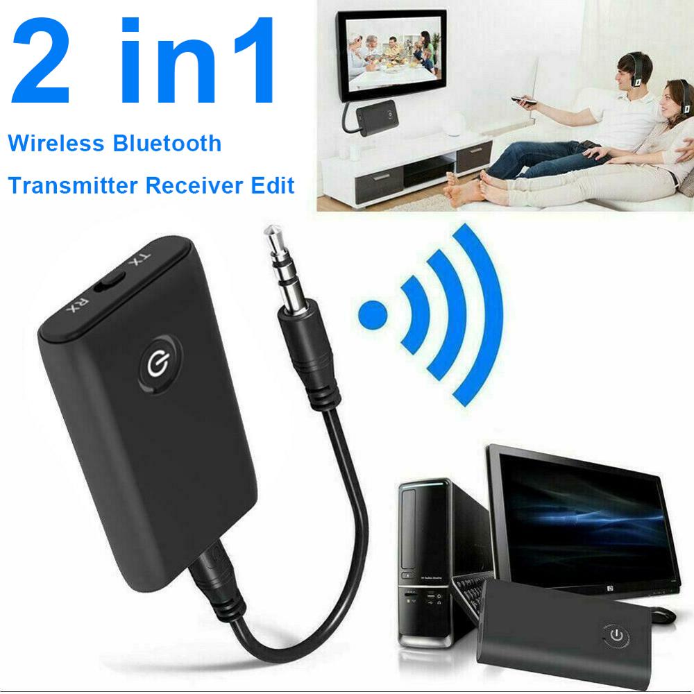 Bluetooth Transmitter 3.5MM Jack Audio Adapter Wireless Bluetooth 4.0 Stereo Audio Transmitter Adapter for Headphones TV