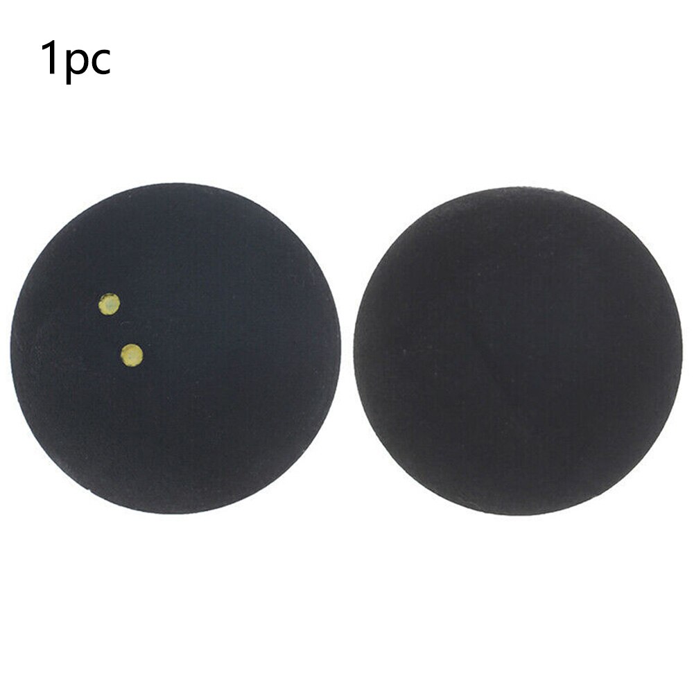 Balle de Squash en caoutchouc Durable, outil de 4cm, petite élasticité, entraînement rond, compétition, basse vitesse, deux points jaunes, sport, rebond