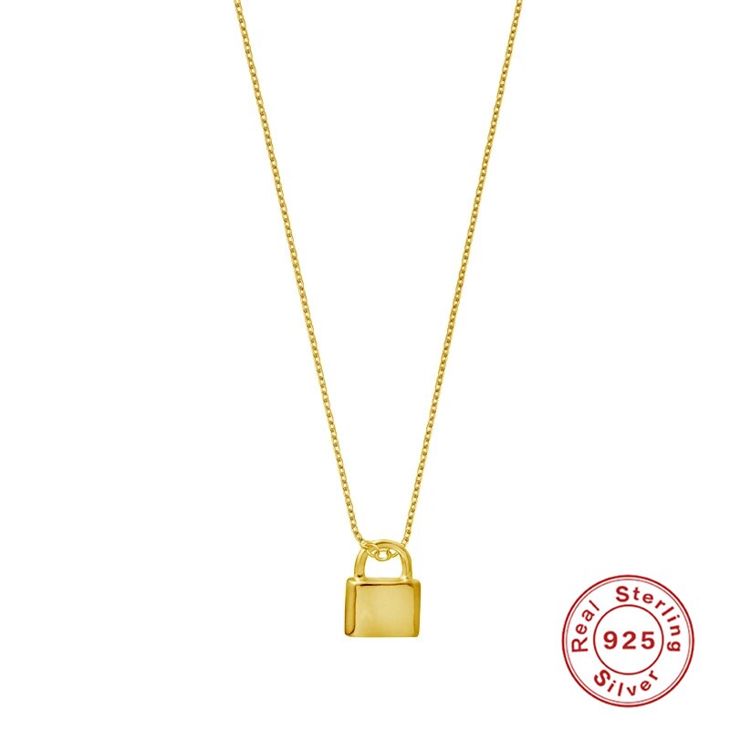 925 Sterling Silver Minimalist Clavicle Chain Pendant Necklaces For Woman Mom Ladies Collar De Serpiente Necklaces Birthday: gold color1