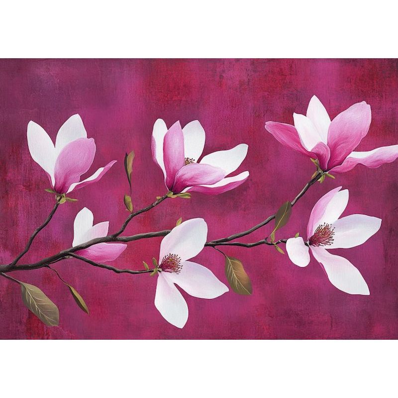 Photocustom 40 x 50cm bilde etter nummer blomster for maling på lerret håndlagde diy-sett for voksne tegning hjemdekorasjon: Lysegrønn / 50 x 25cm