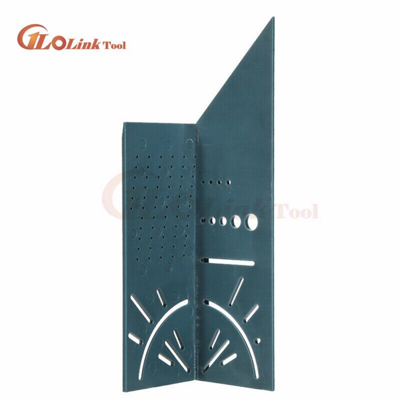 Neue Holzbearbeitung Messer Lineal 3D Gehrung Winkel Sauerei Platz Messen Werkzeug 45 Grad und 90 Grad Winkel Messen Lineal