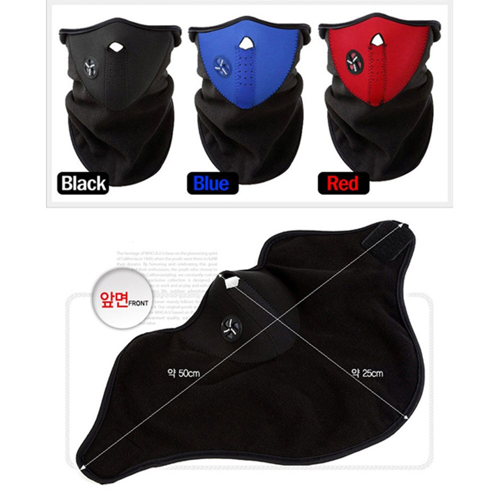 Hiver demi visage Ski masque Sport masque coupe-vent anti-poussière vélo vélo cyclisme masque Ski bavoirs Ski Snowboard extérieur masques