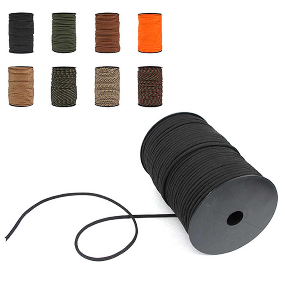 100M Parachute Koord Roll 550 Type 4Mm Paracord Lanyard Touw 9 Strand Cores Rescue Tent Wandelen Camping Touw roll Parachute Cord