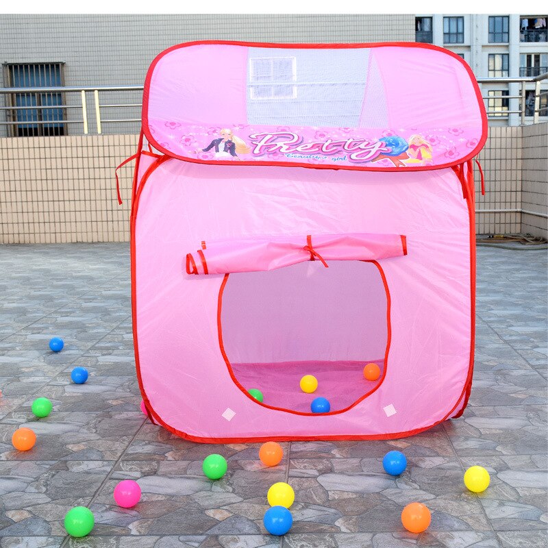 Kinderen Diy Inklapbare Tent Prinses Vogel Oceaan Bal Basketbal Zwembad Indoor Outdoor Spelen Speelgoed Huis Baby Box Speelgoed