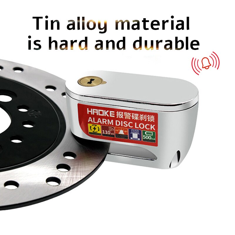 Alarm Disc Lock Motorcycle Motorbike Accessories Alarm Disc Lock Waterproof Motorcycle Disco Candado Moto Alarm Locks