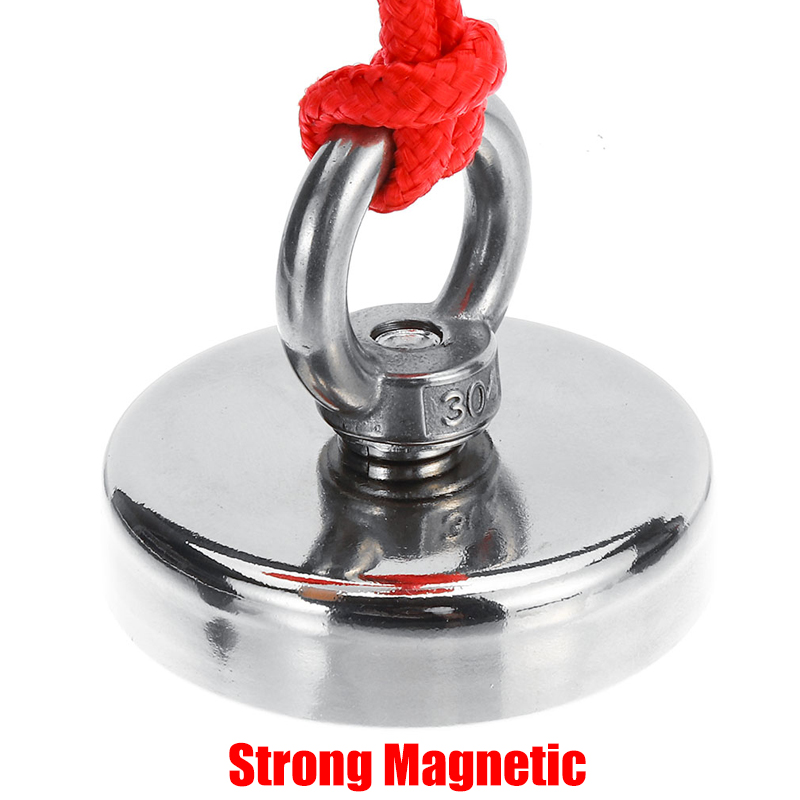 800KG fort aimant Pot pêche aimant mer profonde récupération crochet magnétique Permanent néodyme NdFeB magnétique pêche outil + 10M corde
