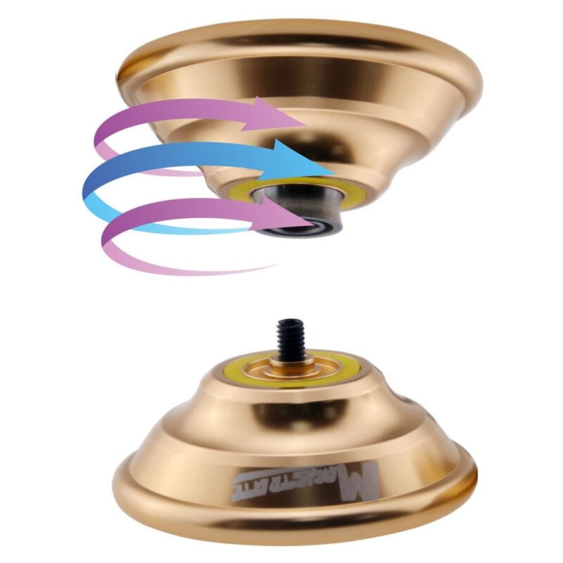 MAGICYOYO N6-guantes de aleación , Yoyo dorado, bolsa Yoyo, 5 cuerdas