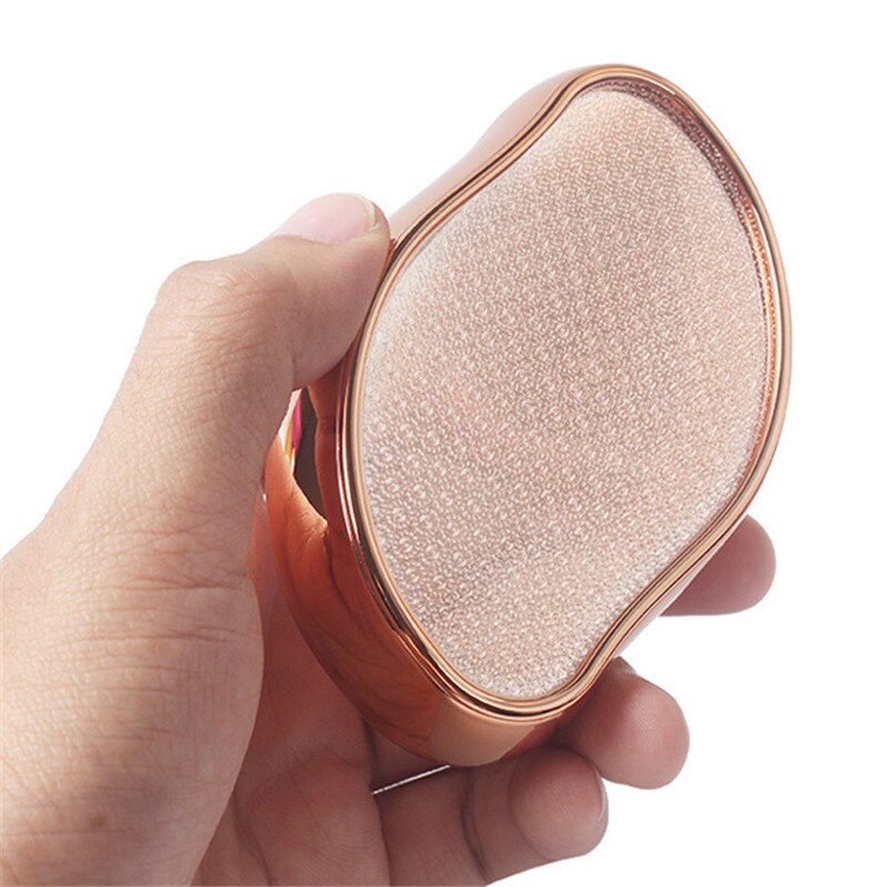 Nano Foot File Glass Foot Grinding Foot Device Single Foot Grinding Stone Pedicure File Peeling Waterproof Foot File: rose golden