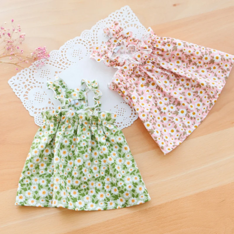 Huisdierkleding Lente/zomer Kleine kat/hond Kleine madeliefje Schouderriem Prinsessenjurk Huisdierkleding Kitten/hond Zachte jurk