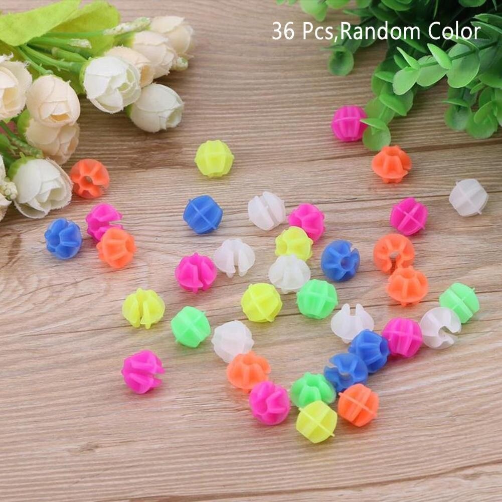 36 Stks/set Plastic Clip Spoke Bead Fiets Kralen Draad Sprak Ronde Kralen Ball Kralen Wiel Fiets Lichtgevende Spoke Decoraties P1T4