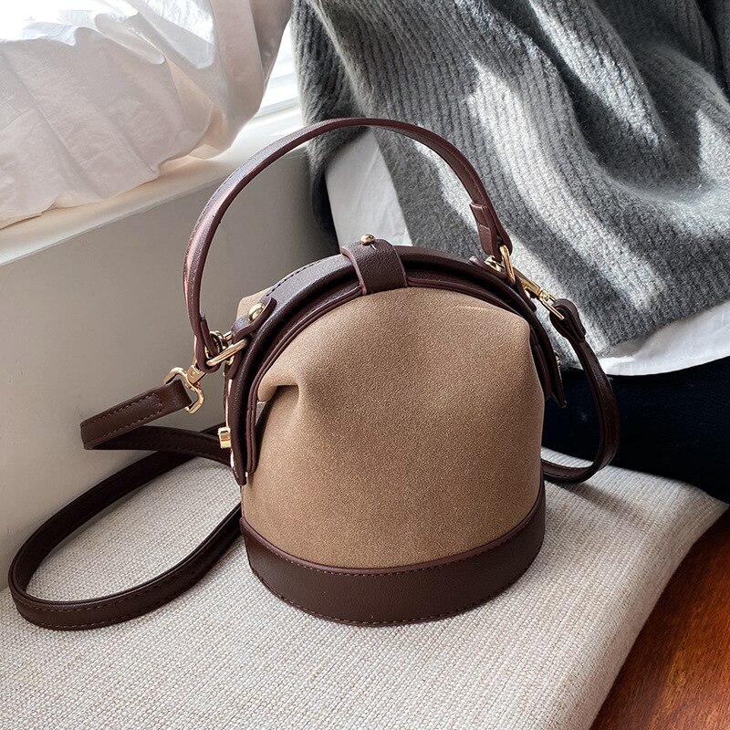 Gommage en cuir PU femmes sacs rétro sac à main hiver petites femmes épaule en cuir Mini sac pour les femmes