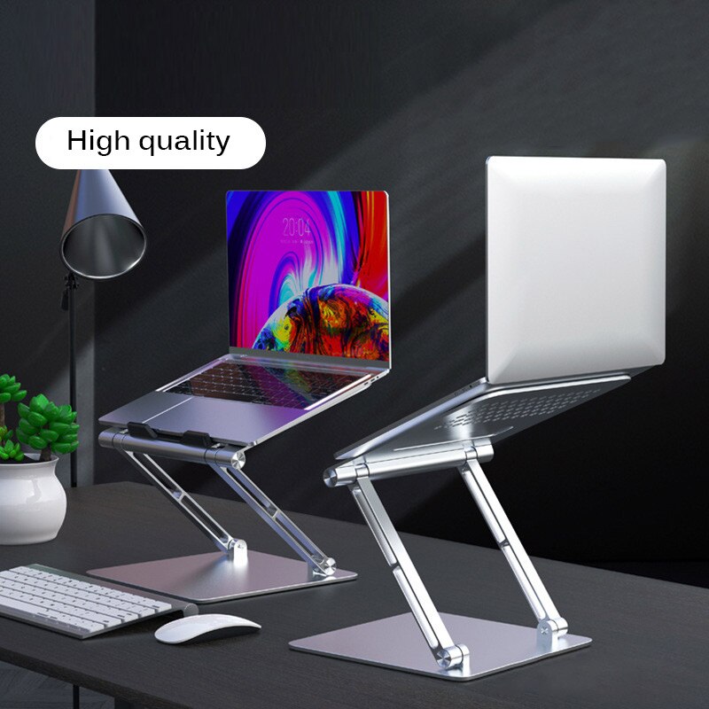 Adjustable Folding Aluminum Tablet Bracket Portable Laptop Stand Holder Desktop Holder Mounts Non-Slip Tablet Bracket