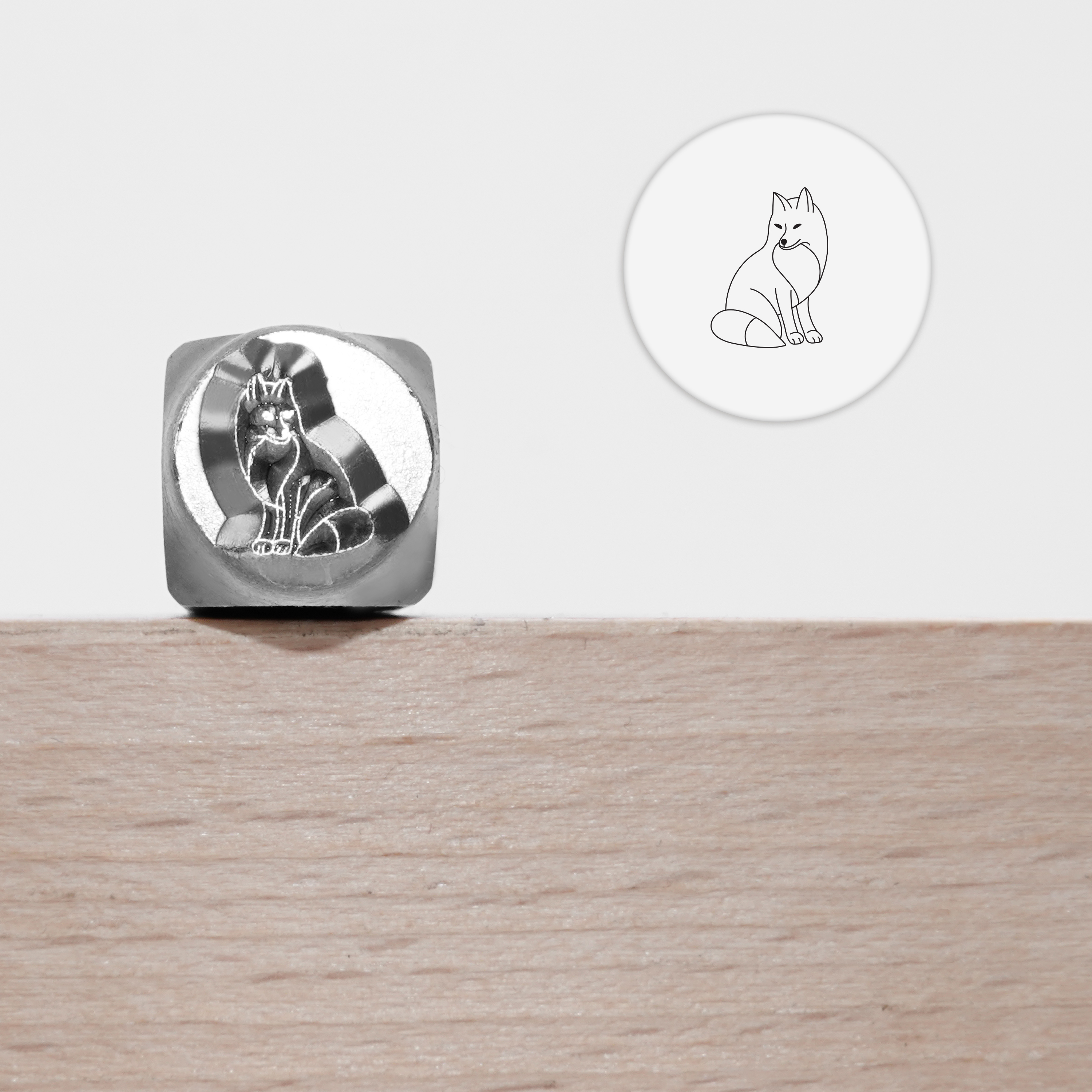 Metal Stamping Jewelry Making Supplies Forest Animals Metal Stamp for Metal, Jewelry (8.5mm): Dark Grey