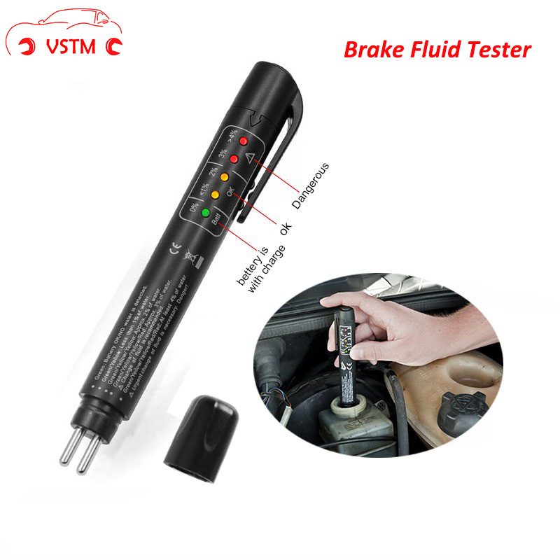 VSTM 5 LED Testing Tool Brake Fluid Tester PenCar Automotive Car Vehicle Auto Diagnostic Tools