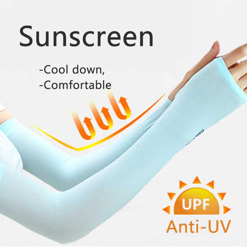 Kvinder arm ærmer varmere is stof sol uv beskyttelse udendørs solcreme bands cool sommer unisex arm cover ærme