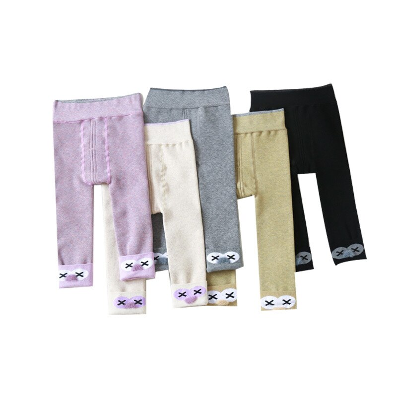 0 a 2 Anni di Autunno di Inverno Del Bambino Della Ragazza Delle Ghette Fodera In Pile di Spessore Leggings Caldo Per I Più Piccoli A Doppio Ago Neonati Del Bambino pantaloni