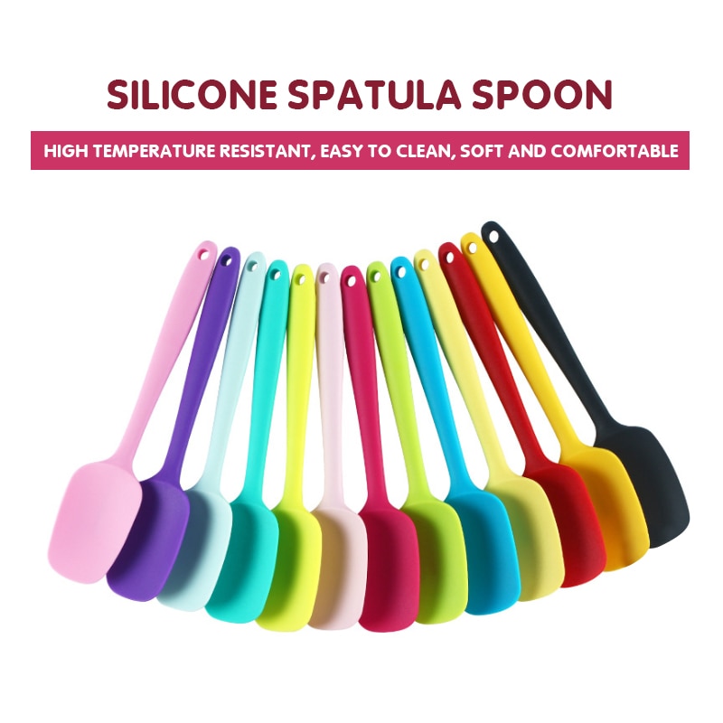 Utensilios de horneado para repostería, espátula de silicona LFGB, espátulas para galletas espátula mezcladora para repostería, 1 ud.
