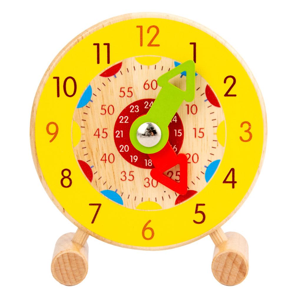 Orologio in legno tempo didattico giocattolo bambini apprendimento orologio digitale cognitivo educazione precoce giocattolo educativo regalo di compleanno: C